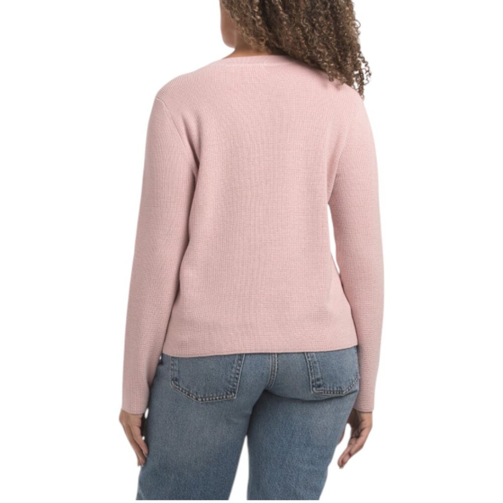 CYRUS Waffle Button Front Cardigan - Picture 2 of 4